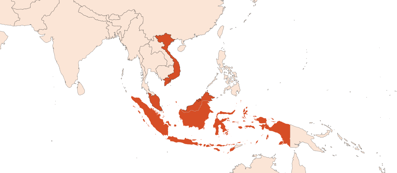Cajeput HE (N° CAS 8008-98-8) Map for Cajeput HE (N° CAS 8008-98-8)