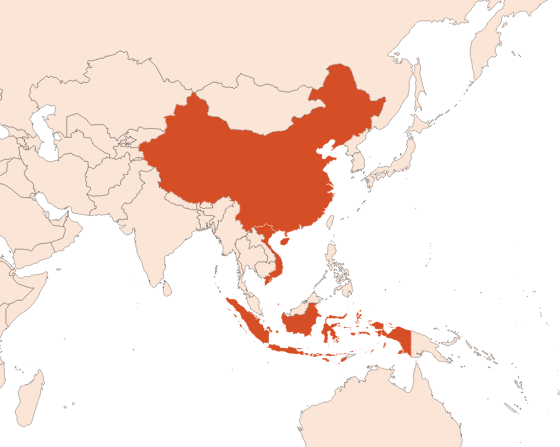 Cannelle Feuilles Chine HE (N° CAS 8007-80-5) Map for Cannelle Feuilles Chine HE (N° CAS 8007-80-5)