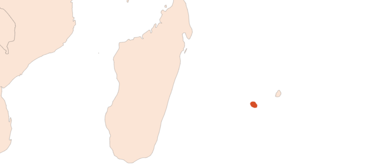 Géranium Bourbon HE (N° CAS 8000-46-2) Map for Géranium Bourbon HE (N° CAS 8000-46-2)