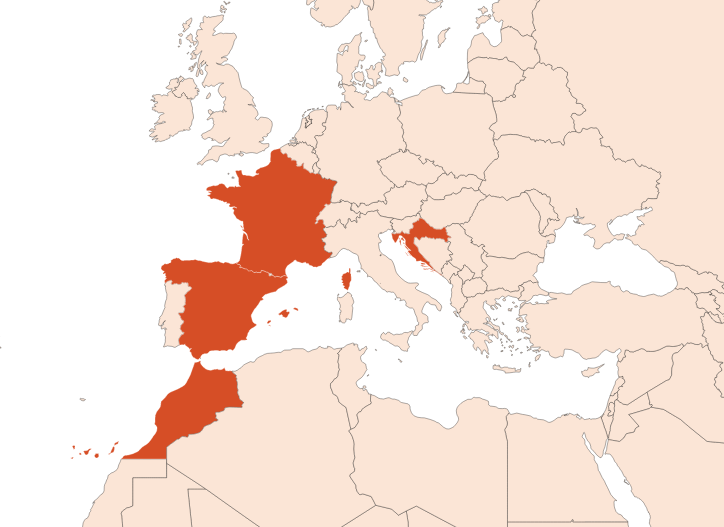 Immortelle Fleurs HE (N° CAS 8023-95-8) Map for Immortelle Fleurs HE (N° CAS 8023-95-8)