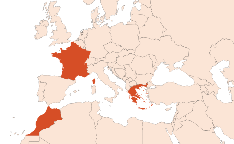 Lentisque Absolue (N° CAS 61789-92-2) Map for Lentisque Absolue (N° CAS 61789-92-2)