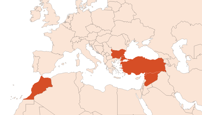 Rose damascena Absolue (N° CAS 8007-01-0) Map for Rose damascena Absolue (N° CAS 8007-01-0)